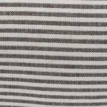 Load image into Gallery viewer, Charcoal Stripe Bolster Dog Bed