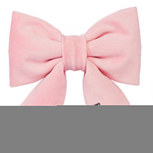 Load image into Gallery viewer, Blush Pink Velvet Lady Dog Bow