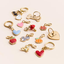 Load image into Gallery viewer, Blue Heart Collar Charm