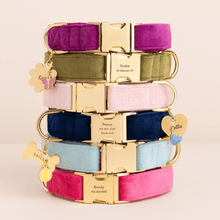 Load image into Gallery viewer, Blue Heart Collar Charm