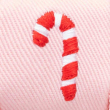 Load image into Gallery viewer, Blush Pink Candy Canes Embroidered Lady Bow Collar